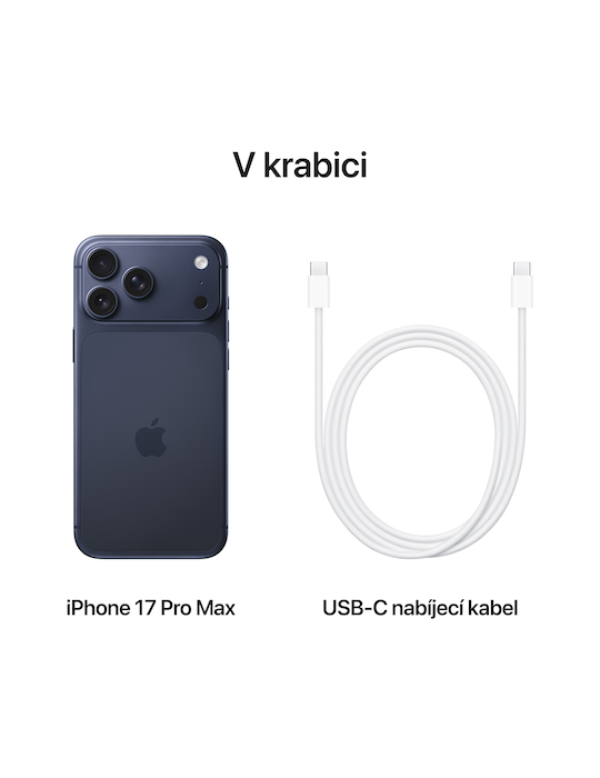 iPhone 17 Pro Max 5G 2TB, temně modrá