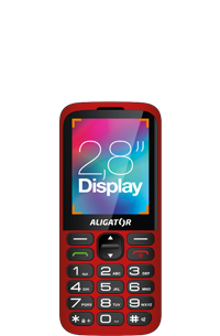 Aligator A930 Senior 4G, červená