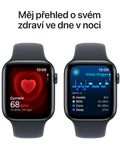 Apple Watch SE GPS + Cellular 44mm temně inkoustové hliníkové pouzdro, temně inkoustová - sportovní řemínek M/L