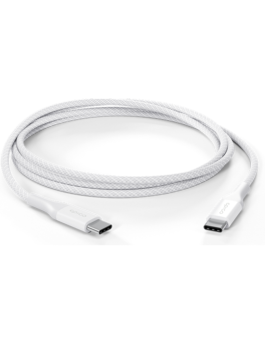 Kabel UltraLink USB-C, USB-C 240W 1.2m, bílá