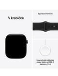 Apple Watch Series 12 GPS + Cellular 46mm, Hliník černý/černý sport řemínek M/L