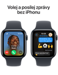 Apple Watch SE GPS + Cellular 44mm temně inkoustové hliníkové pouzdro, temně inkoustová - sportovní řemínek M/L