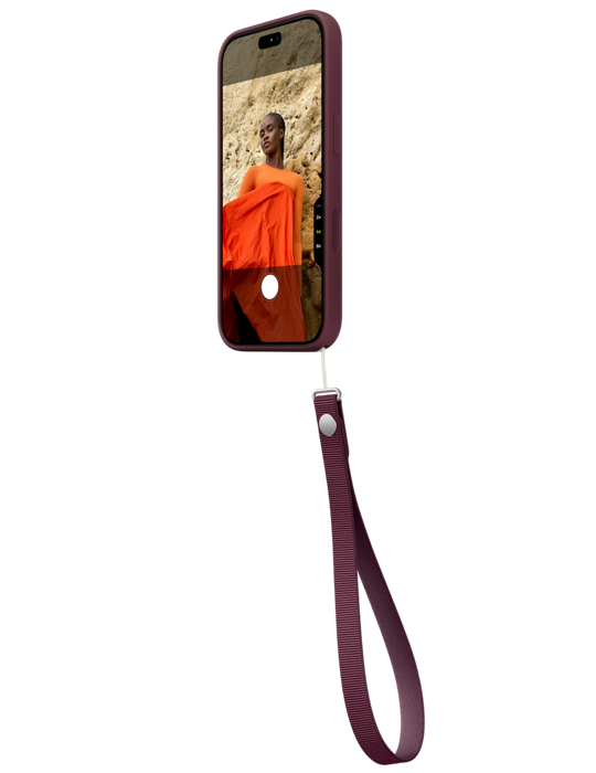 Apple Šňůrka na zápěstí, burgundsky červená
