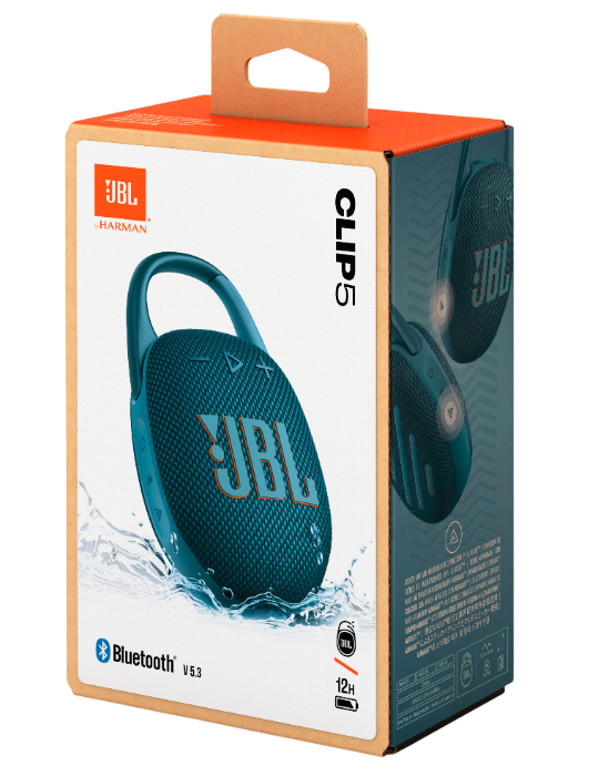 Reproduktor JBL Clip 5, modrá