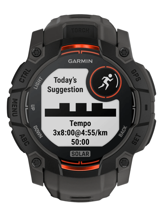 Hodinky Garmin Instinct 3 Solar 50mm, černá