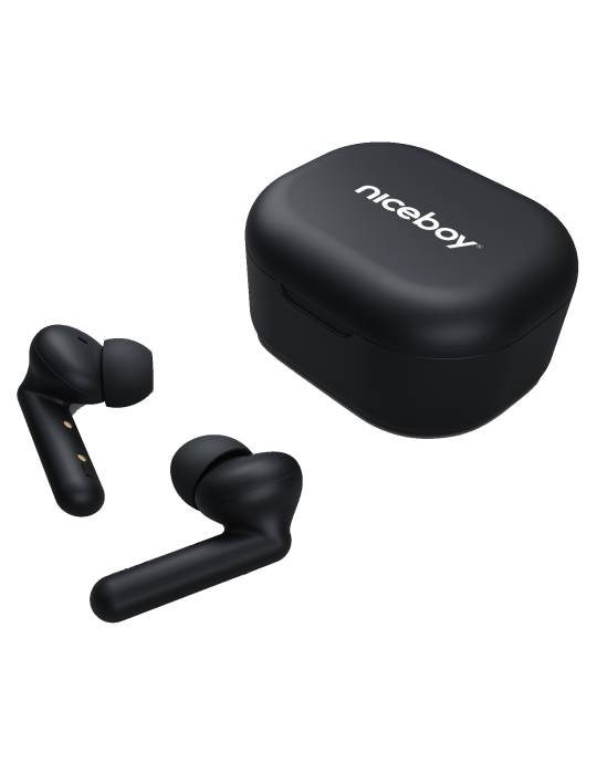 Niceboy HIVE Pins 3 Bluetooth sluchátka, černá