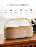 Multifunkční zařízení WG, rádio + nabíječka + lampička + bluetooth reproduktor, béžová