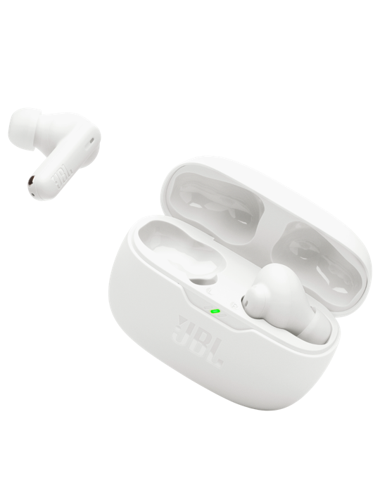 Sluchátka JBL Wave Beam 2, bílá