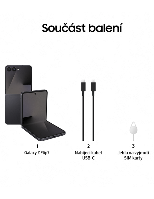 Samsung Galaxy Z Flip7 5G 512GB, černá