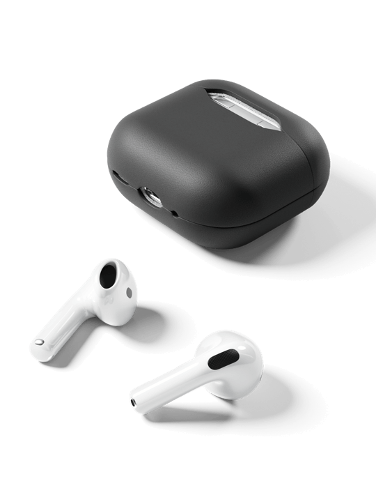 Pouzdro kožené pro AirPods 4/4 s ANC, černá
