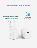 Dynamický síťový adaptér Micro AVS GaN 70W, bílá