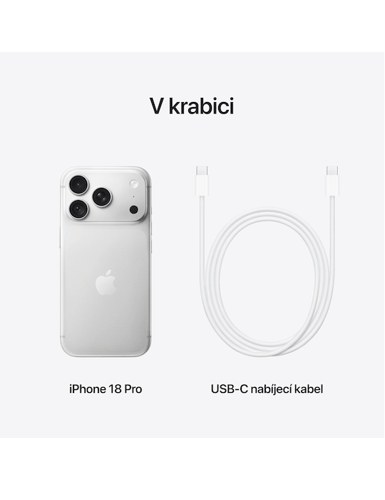 iPhone 18 Pro 5G 512GB, stříbrná