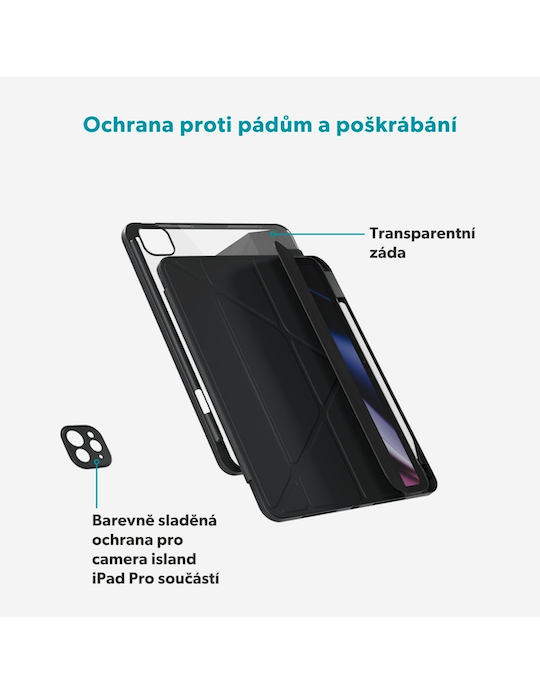 Epico Hero Flip kryt pro iPad Pro 12,9" (3.-6. gen)/Air 13" (M2-M4) (M2), černá