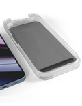 Sklo Epico Privacy 3D DF iPhone 16 Pro/17, Ultra-široké krytí s jednokrokovým aplikátorem proti prachu, čirá