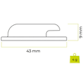 Silikonový nalepovací kryt Mobile Origin Mount A2 pro Tag 2 kusy, černá