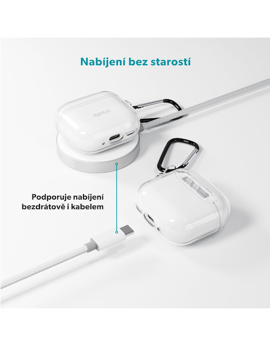 Pouzdro pro AirPods 4/4 s ANC, transparent