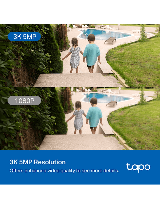 Venkovní bezpečnostní otočná Wi-Fi kamera Tapo C530WS, bílá
