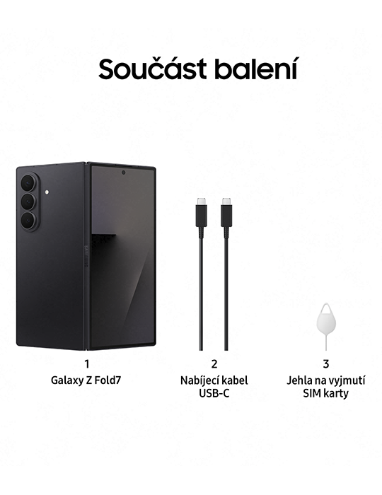 Samsung Galaxy Z Fold7 5G 512GB, černá