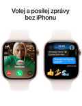 Apple Watch Series 10 GPS + Cellular 42mm, růžově zlatá - světle ruměný sp. ř. S/M
