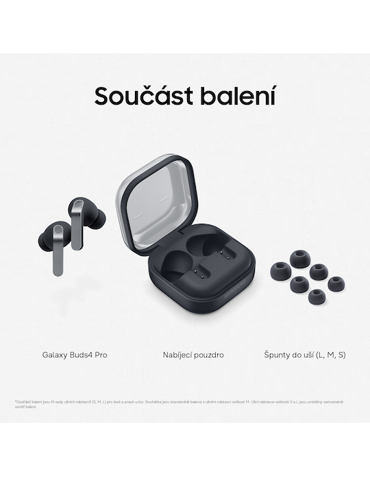 Sluchátka Samsung Galaxy Buds4 Pro, černá