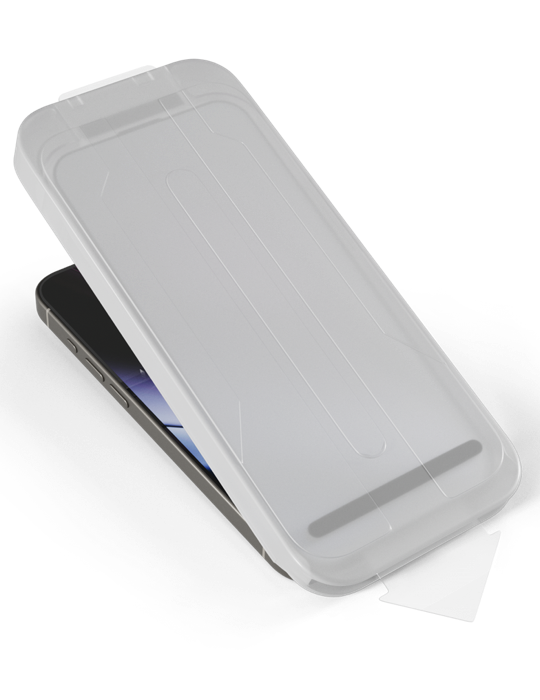 Sklo Epico Hero 3D Ultra-široké krytí s jednokrokovým aplikátorem proti prachu iPhone Air, čirá