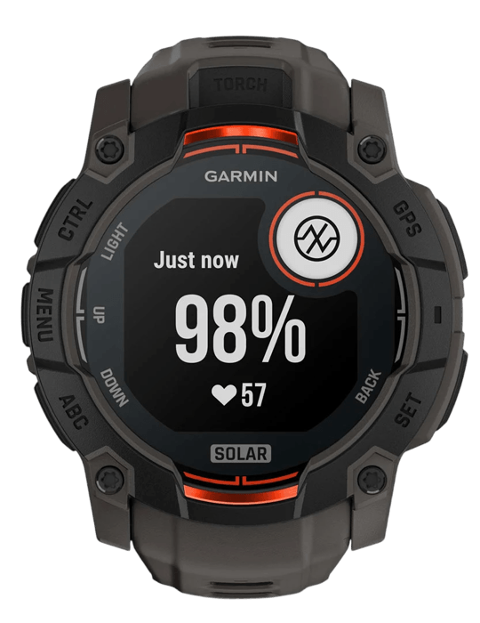 Hodinky Garmin Instinct 3 Solar 50mm, černá
