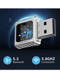 Carlink adapter Swissten pro Apple Carplay a Android Auto USB-A/C, stříbrná