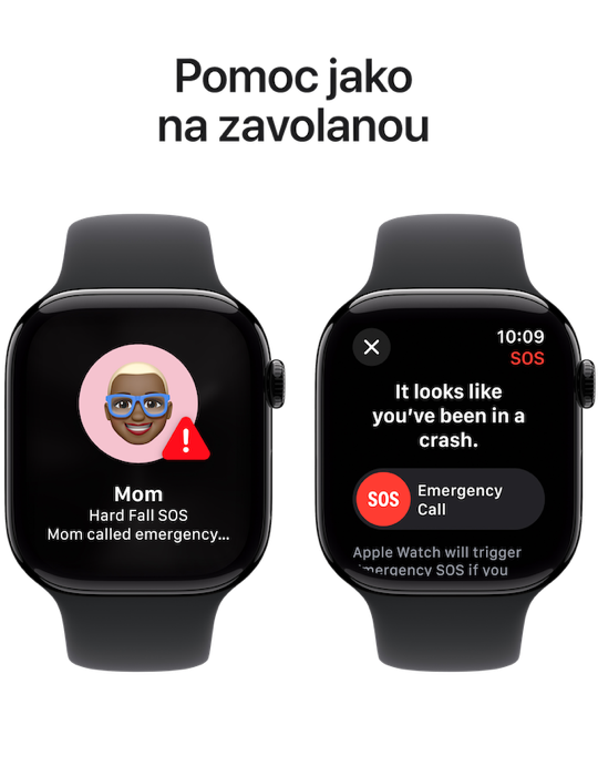 Apple Watch Series 10 GPS + Cellular 42mm klavírně černé hliníkové pouzdro, klavírně černá - černý sportovní ř. M/L