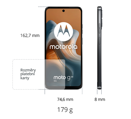 Motorola Moto G34 5G 128GB, černá