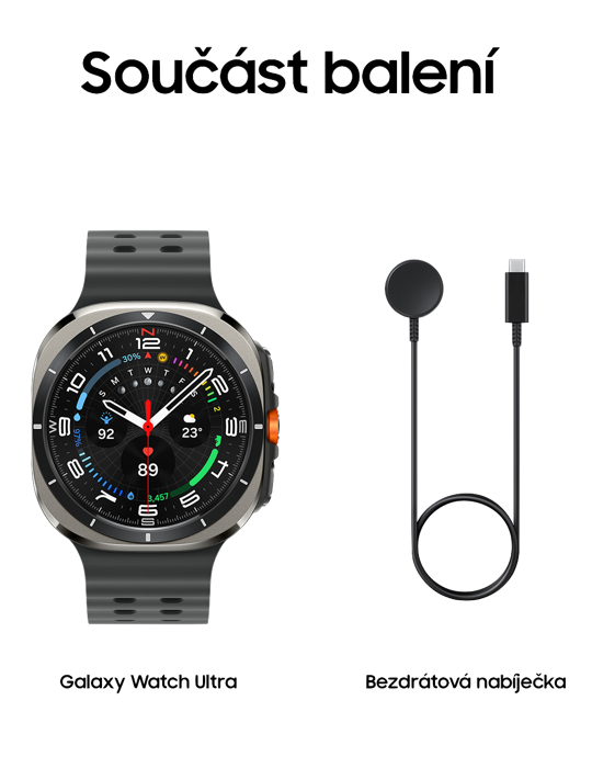 Hodinky Samsung Galaxy Watch Ultra 2025, stříbrná