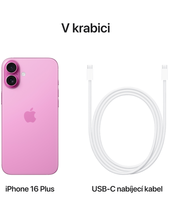 iPhone 16 Plus 128GB 5G, růžová