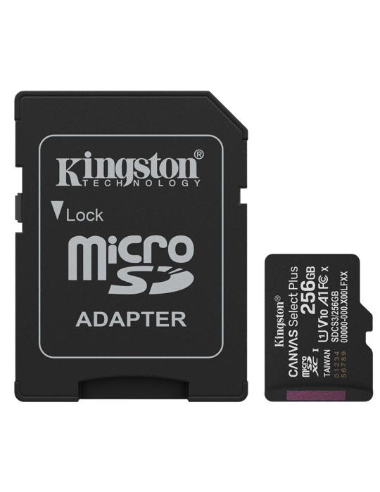 Paměťová karta 256GB Kingston microSDXC, černá