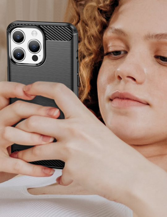 Kryt Carbon Xiaomi Redmi Note 17 5G, černá