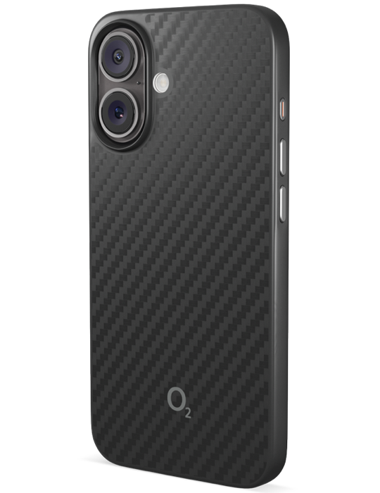 Kryt O2 Aramid iPhone 16, černá