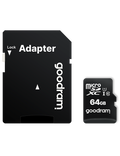 Paměťová karta microSD 64 GB, adapter SD, černá