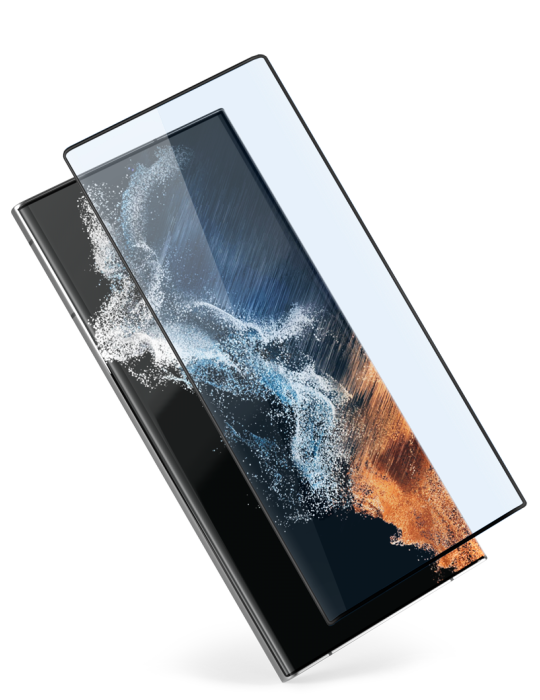 Esperia sklo 3D+ Samsung Galaxy S22 Ultra, čirá