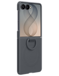 Kryt Silicone Ring Magnet pro Samsung Galaxy Z Flip, šedá