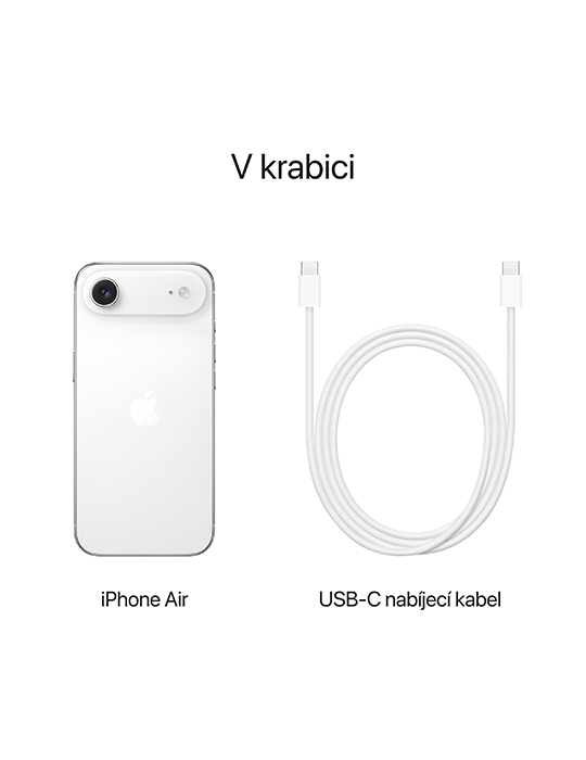 iPhone Air 5G 512GB, oblačně bílá