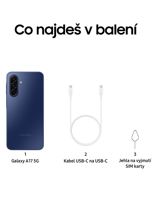 Samsung Galaxy A17 5G 128GB, modrá
