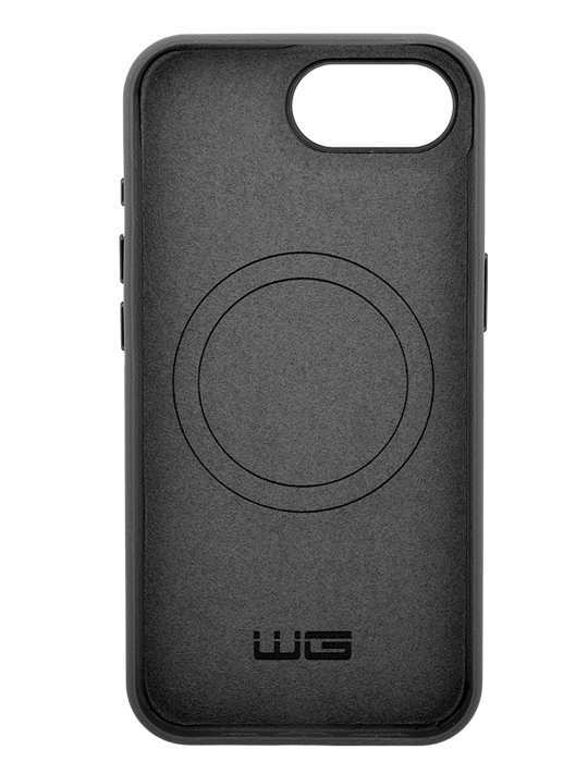 Kryt Leather Frame iPhone 16e/17e, černá