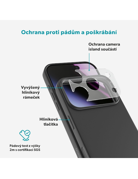 Kryt Epico Silicone Pro Mag+ iPhone 17 Pro Max/18 Pro Max, černá