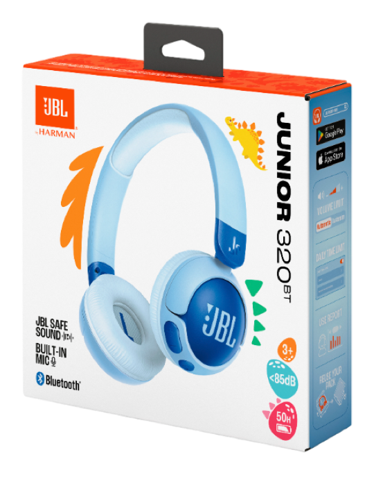 Dětská sluchátka JBL JR320BT, modrá