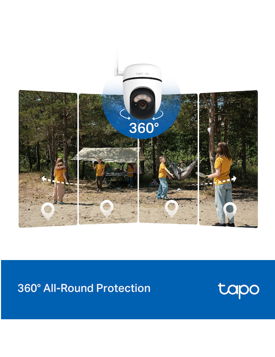 Kamera TP-Link Tapo TC90G KIT se solárním panelem, bílá