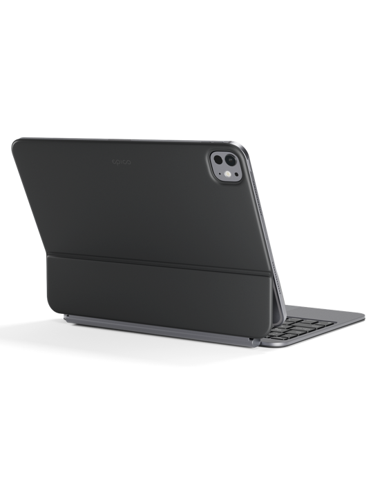 Epico tenká hliníková klávesnice EK40 iPad Pro 12,9" (3.-6. gen)/Air 13" M2-M3, černá