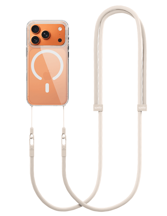 Spello Rope Crossbody Strap, béžová