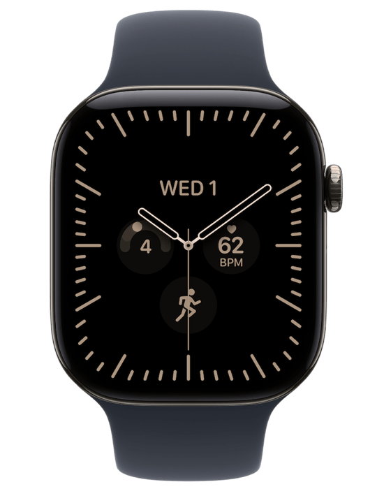 Apple Watch Series 12 GPS + Cellular 42mm, Titan přírodní/námořn. mod. sport M/L