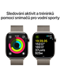 Apple Watch Series 10 GPS + Cellular 42mm přírodně titanové pouzdro, přírodní titan - Milánský tah