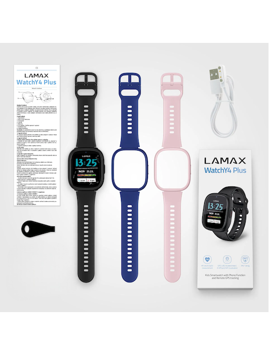 Hodinky Lamax WatchY4 Plus, černá
