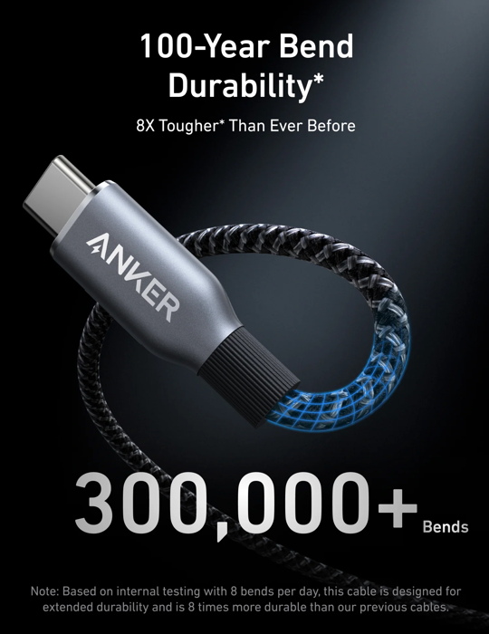 Nabíječka do sítě Anker 140W, 3xUSB-C, 1xUSB, šedá