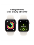 Apple Watch SE 3 GPS 44mm, Hliník temně ink./námořn. mod. sport M/L